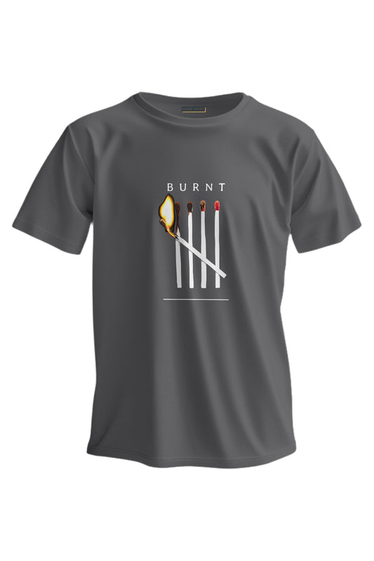 Regular T-Shirt - (Burnt Baskılı) - 3857