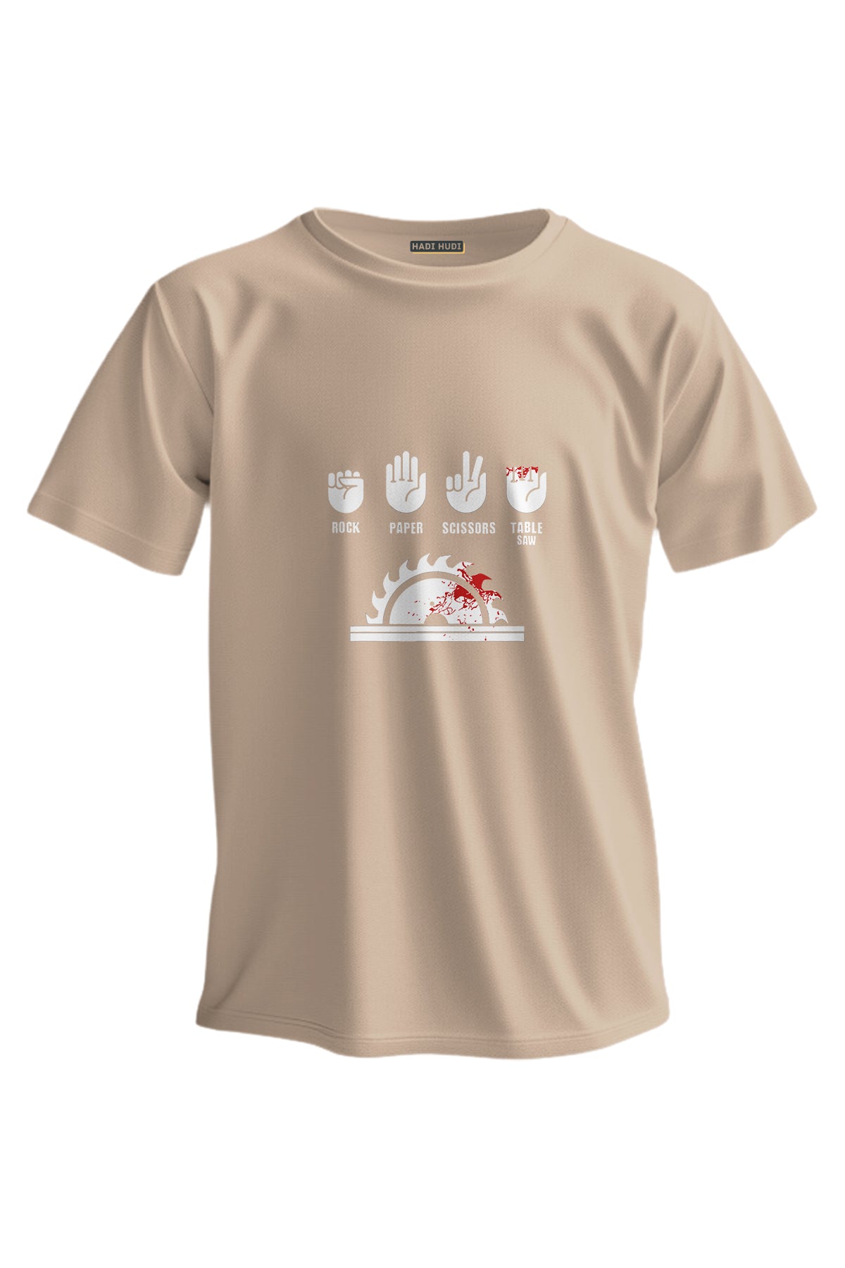 Regular T-Shirt - (Rock Paper Baskılı) - 3917