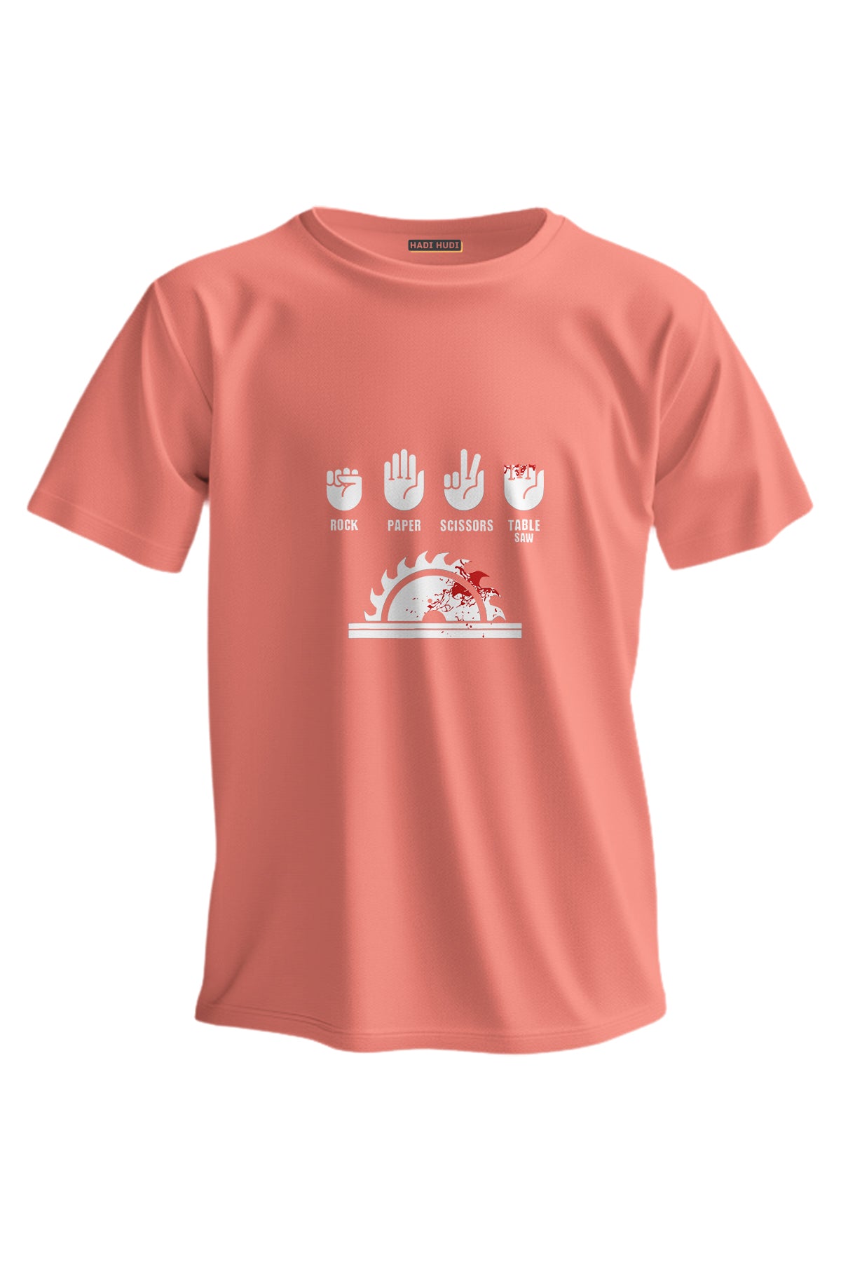 Regular T-Shirt - (Rock Paper Baskılı) - 3917